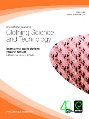 cover image of International Journal of Clothing Science and Technology, Volume 19, Issue 6